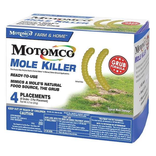 Motomco Mole Poison Grub Bait, 4 placement 34360 - main